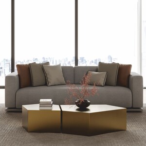 Casa Padrino Luxus Sofa Grau 225 cm - Hotel & Wohnzimmer M�bel