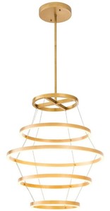 Casa Padrino Luxus LED Kronleuchter Antik Messingfarben  80 x H. 80 cm - Moderner runder Kronleuchter - Luxus Kollektion