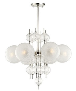 Casa Padrino Luxus Kronleuchter Silber  69,2 x H. 63,5 cm - Luxus Qualit�t