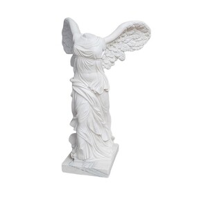 Casa Padrino Luxus Marmor Skulptur Siegesg�ttin von Samothrake Wei� H. 155 cm - Handgefertigte Marmorfigur - Gro�e Deko Skulptur