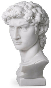 Casa Padrino Luxus Jugendstil Marmor B�ste Wei� 41,5 x 25,5 x H. 66 cm - Deko Skulptur aus hochwertigem Marmor - Barock & Jugendstil Deko Accessoires - Luxus Qualit�t
