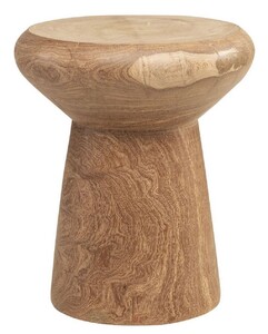 Casa Padrino Luxus Massivholz Beistelltisch / Hocker Naturfarben  40 x H. 48 cm - Luxus M�bel