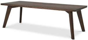 Casa Padrino Luxus Massivholz Esstisch Braun 240 x 100 x H. 76 cm - Rechteckiger Eichenholz K�chentisch - Luxus Massivholz Esszimmer M�bel