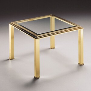 Casa Padrino Luxus Messing Couchtisch 70 x 70 x H. 49 cm - Made in Italy