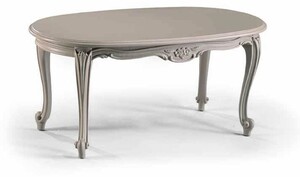 Casa Padrino Luxus Barock Couchtisch Grau 101 cm - Made in Italy