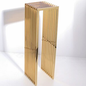 Casa Padrino Luxus Metall S�ule Gold H. 120 cm - Luxus Metall M�bel