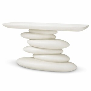 Casa Padrino Luxus Glasfaserbeton Konsole Wei� 140 cm - Luxus Hotel M�bel