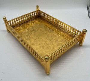 Casa Padrino Luxus Metall Serviertablett Gold 32 cm