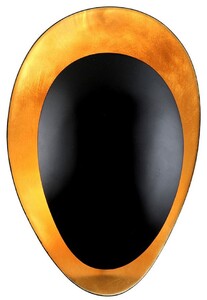 Casa Padrino Luxus Metall Wandleuchte Gold / Schwarz H. 31,75 cm