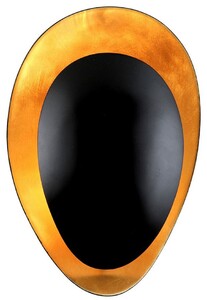Casa Padrino Luxus Metall Wandleuchte Gold / Schwarz H. 31,75 cm