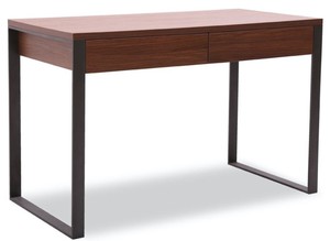 Casa Padrino Luxus Schreibtisch 120 x 60 x H. 78 cm - Verschiedene Farben - Moderner Schreibtisch mit 2 Schubladen und pulverbeschichteten Stahlbeinen