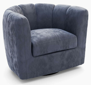 Casa Padrino Luxus Samt Drehsessel Grau 73 x 66 x H. 74 cm - Moderner Wohnzimmer Sessel - Luxus Wohnzimmer M�bel