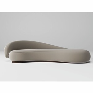 Casa Padrino Luxus Samt Sofa Linke Seite Grau / Dunkelbraun 280 cm - Wohnzimmer & Hotel Mbel