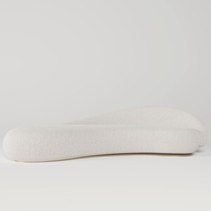 Casa Padrino Luxus Sofa Rechte Seite Wei� / Dunkelbraun / Messing 280 cm - Wohnzimmer & Hotel M�bel