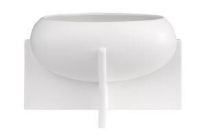 Casa Padrino Luxus Schale Antikwei� 30 x 17,5 x H. 18 cm - Deko Schale aus Steingut der OVO Serie mit Old White Glasur - Luxus Deko Accessoires