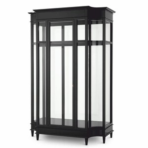 Casa Padrino Luxus Art Deco Mahagoni Kleiderschrank Schwarz 147 x H. 238 cm
