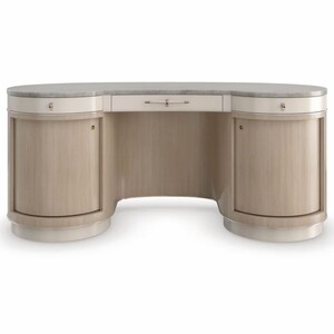 Casa Padrino Luxus Schminktisch Grau / Braun / Gold 171 cm - Hotel & Schlafzimmer M�bel