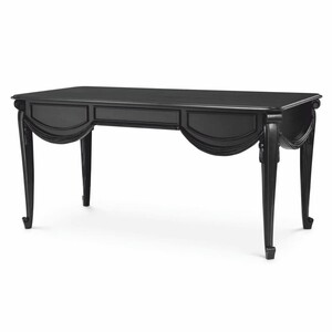 Casa Padrino Luxus Barock Schreibtisch Schwarz 160 cm - Barock Bro Mbel