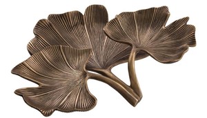 Casa Padrino Designer Serviertablett Vintage Messingfarben 38 x 31 x H. 9 cm - Luxus Accessoires