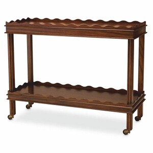 Casa Padrino Luxus Servierwagen Braun / Vintage Messing 116 cm - Hotel Trolley