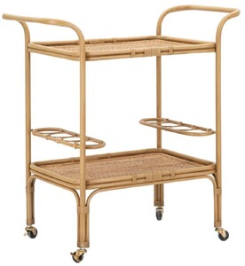 Casa Padrino Luxus Servierwagen Naturfarben - Hotel & Restaurant Accessoires