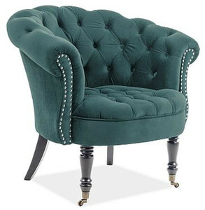 Casa Padrino Chesterfield Sessel 87 x 78 x H. 83 cm - Verschiedene Farben - Eleganter Salon Sessel mit edlem Samtsoff - Chesterfield M�bel