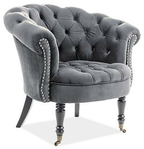 Casa Padrino Chesterfield Sessel 87 x 78 x H. 83 cm - Verschiedene Farben - Eleganter Salon Sessel mit edlem Samtsoff - Chesterfield M�bel