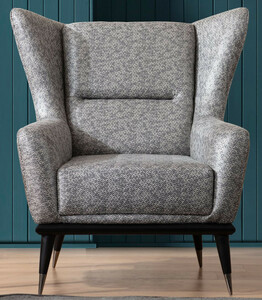 Casa Padrino Luxus Sessel Grau / Schwarz 92 x 90 x H. 91 cm - Wohnzimmer Sessel - Hotel Sessel - Wohnzimmer M�bel - Hotel M�bel - Luxus M�bel - Luxus Wohnzimmer Einrichtung