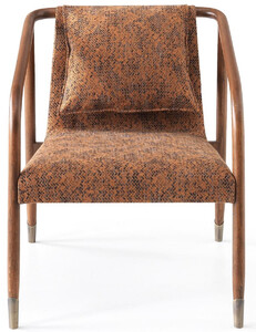 Casa Padrino Luxus Sessel Braun 63 x 83 x H. 77 cm - Wohnzimmer Sessel - Hotel Sessel - Wohnzimmer M�bel - Hotel M�bel - Luxus M�bel - Luxus Einrichtung