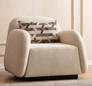 Casa Padrino Luxus Sessel Creme / Schwarz 82 x 60 x H. 77 cm - Wohnzimmer Sessel - Hotel Sessel - Wohnzimmer Mbel - Luxus Mbel - Wohnzimmer Einrichtung - Luxus Einrichtung