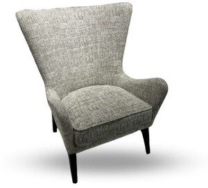 Casa Padrino Luxus Sessel Grau / Schwarz 80 x 87 x H. 105 cm - Wohnzimmer Sessel - Hotel Sessel - Wohnzimmer M�bel - Hotel M�bel - Luxus M�bel - Wohnzimmer Einrichtung - Luxus Einrichtung