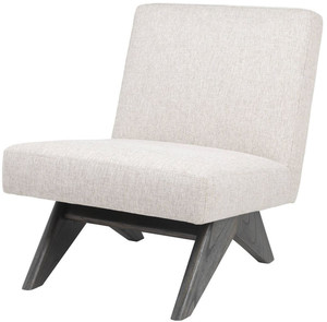 Casa Padrino Luxus Lounge Sessel Naturfarben / Braun 60 x 81 x H. 75 cm - Wohnzimmer Sessel - Luxus M�bel