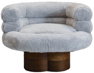 Casa Padrino Luxus Wohnzimmer Sessel Grau / Braun 100 cm