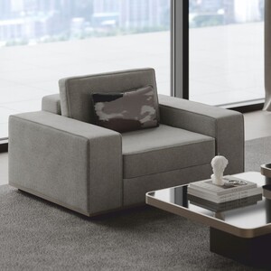 Casa Padrino Luxus Sessel Grau 115 cm - Wohnzimmer & Hotel M�bel