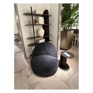 Casa Padrino Luxus Sessel Schwarz 84.5 x 87.5 x H. 77 cm - Sessel mit Stoffbezug - Moderne Wohnzimmer M�bel - Luxus Qualit�t