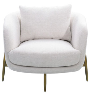 Casa Padrino Luxus Sessel Wei� / Antik Bronze 85,5 x 77 x H. 67 cm - Wohnzimmer Sessel - Hotel Sessel - Wohnzimmer M�bel - Hotel M�bel - Luxus M�bel - Luxus Einrichtung