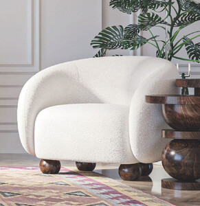 Casa Padrino Luxus Sessel Wei� / Dunkelbraun 90 x 90 x H. 72 cm - Wohnzimmer Sessel - Hotel Sessel - Wohnzimmer M�bel - Hotel M�bel - Luxus M�bel