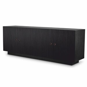 Casa Padrino Luxus Sideboard Schwarzgrau / Bronze 220 cm - Luxus M�bel