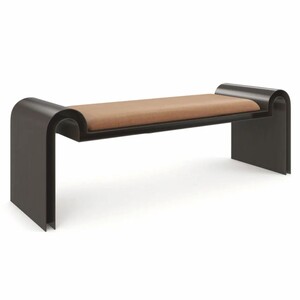 Casa Padrino Luxus Metall Sitzbank Braun / Bronze 142 cm - Luxus Hotel Mbel