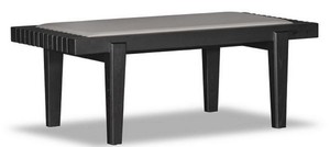 Casa Padrino Luxus Sitzbank Schwarz / Beige 160 x 47 x H. 42 cm - Massive Eichenholz Bank mit Echtleder