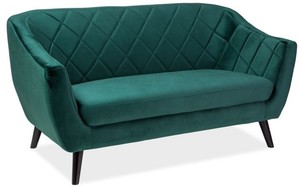 Casa Padrino Luxus Wohnzimmer Sofa 160 x 85 x H. 83 cm - Couch mit edlem Samtstoff - Wohnzimmermbel
