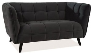 Casa Padrino Luxus Wohnzimmer Sofa mit edlem Samtstoff 145 x 85 x H. 78 cm - Luxus Mbel