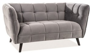 Casa Padrino Luxus Wohnzimmer Sofa mit edlem Samtstoff 145 x 85 x H. 78 cm - Luxus Mbel