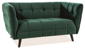 Casa Padrino Luxus Wohnzimmer Sofa mit edlem Samtstoff 145 x 85 x H. 78 cm - Luxus Mbel