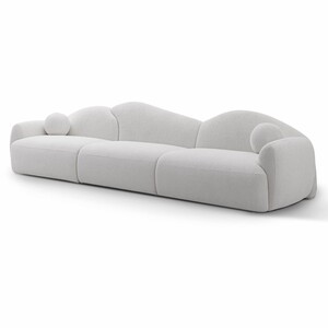 Casa Padrino Luxus Wohnzimmer & Hotel Sofa Grau 350 cm - Wohnzimmer & Hotel M�bel - Luxus M�bel