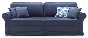Casa Padrino Luxus Sofa Blau 239 x 110 x H. 90 cm - Wohnzimmer Sofa mit Schlaffunktion - Wohnzimmer Mbel - Luxus Mbel - Luxus Interior