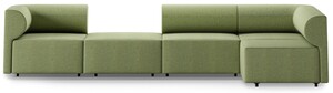 Casa Padrino Luxus Ecksofa Gr�n 360 x 180 cm - Modulares Wohnzimmer Sofa - Luxus Wohnzimmer M�bel