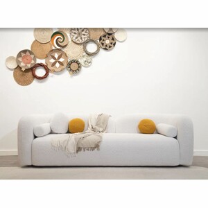 Casa Padrino Luxus Wohzimmer & Hotel Sofa Wei 240 cm - Luxus Mbel