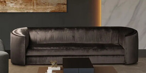 Casa Padrino Luxus Sofa Grau 275 x 89 x H. 75 cm - Wohnzimmer Sofa - Hotel Sofa - Wohnzimmer Mbel - Wohnzimmer Einrichtung - Hotel Mbel - Luxus Mbel - Luxus Einrichtung