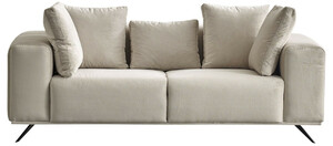 Casa Padrino Luxus Sofa Grau / Schwarz 203 x 96 x H. 87 cm - Wohnzimmer Sofa - Hotel Sofa - Wohnzimmer M�bel - Wohnzimmer Einrichtung - Hotel M�bel - Luxus M�bel - Luxus Einrichtung